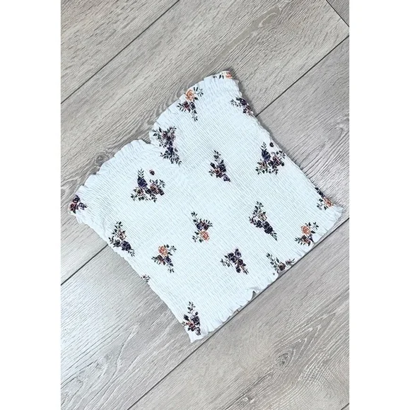 NWT Rue 21 Floral Smocked Tube Top - Picture 1 of 8